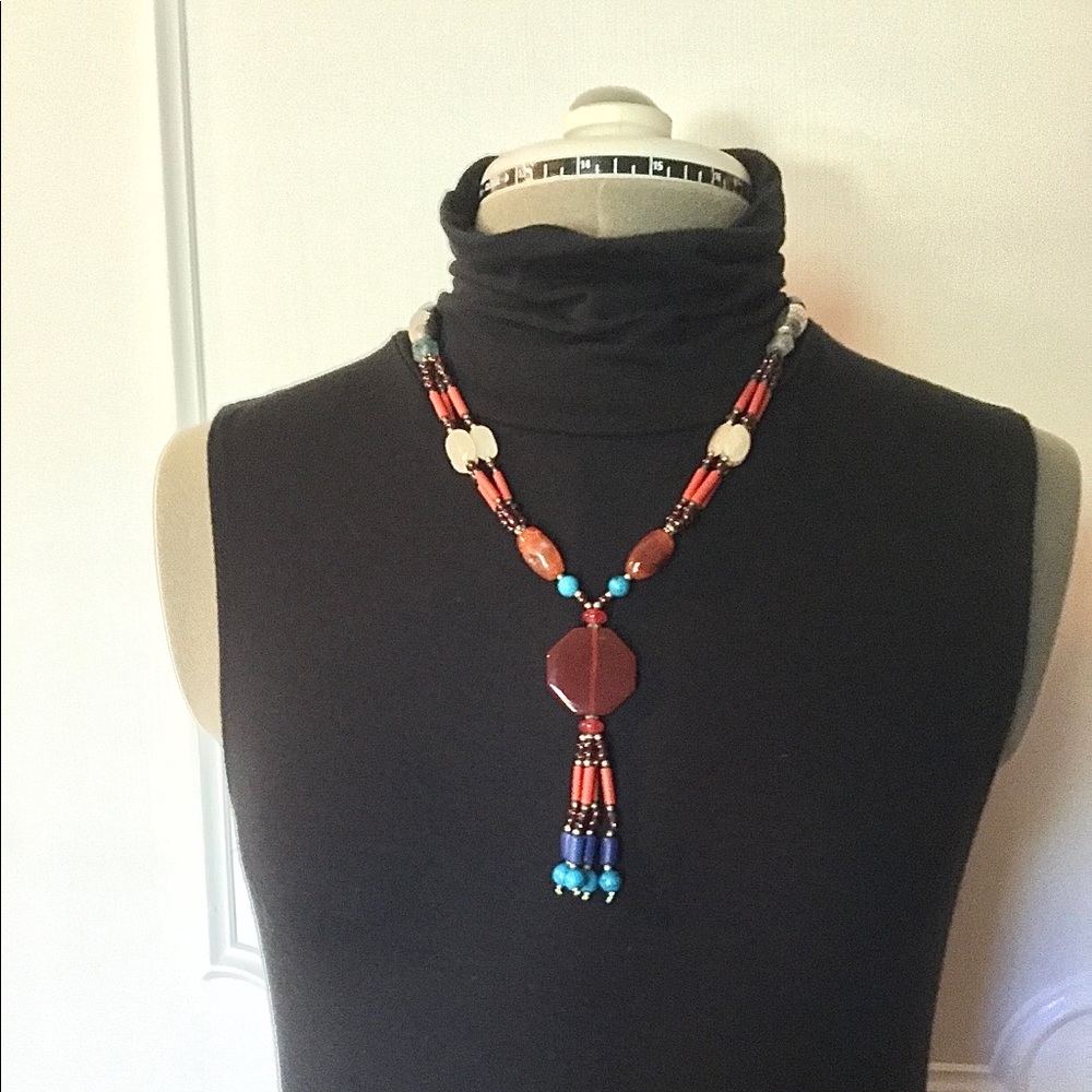 Two Carnelian bead necklaces